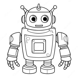 PJ Robot Kleurplaat | PJ Robot kleurplaat