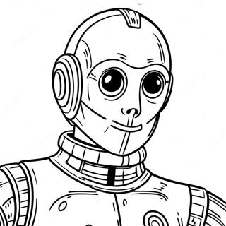 C3PO Kleurplaat | C3PO kleurplaat