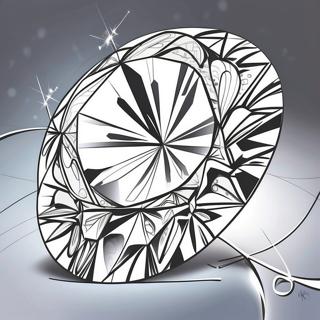 Sprankelende diamant kleurplaat | Diamant kleurplaat