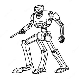 Strijd Droid Kleurplaat | Strijd Droid kleurplaat
