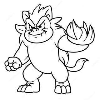 Werehog Kleurplaat | Werehog kleurplaat