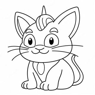 Meowth Kleurplaat | Meowth kleurplaat