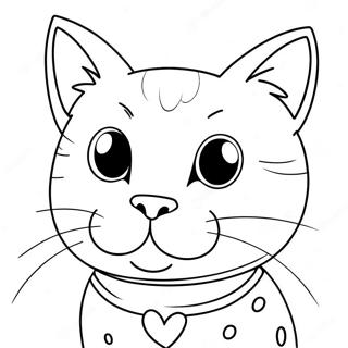 Pop Cat Kleurplaat | Pop Cat kleurplaat