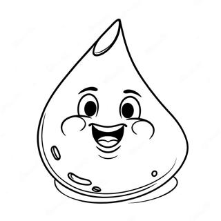 Hershey Kiss Kleurplaat | Hershey Kus kleurplaat