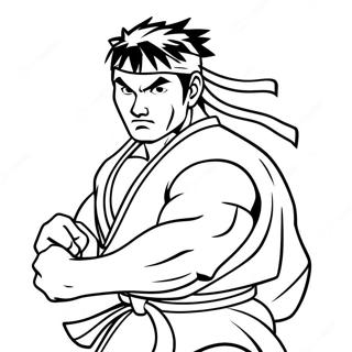 Ryu Kleurplaat | Ryu kleurplaat