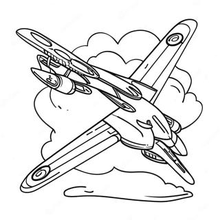B2 Bomber Vliegt Hoog Kleurplaat | B2 Bomber kleurplaat
