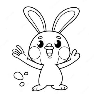 Rabbids Kleurplaat | Rabbids kleurplaat