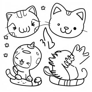 Avontuurlijke Kid-E-Cats Kleurplaat | Kind-E-Katten kleurplaat