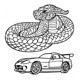 Viper Kleurplaat | Viper kleurplaat