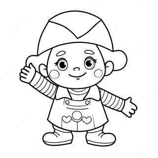 Noddy Kleurplaat | Noddy kleurplaat