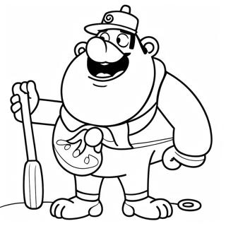 Grappige Oom Opa Kleurplaat | Oom Opa kleurplaat