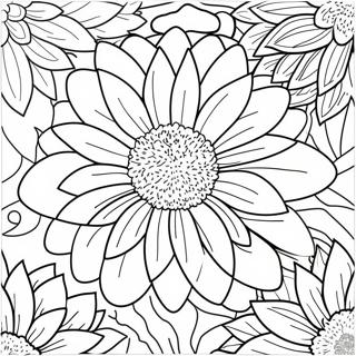 Chrysant Bloem Kleurplaat | Chrysant kleurplaat