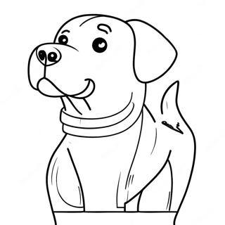 Labrador Kleurplaat | Labrador kleurplaat