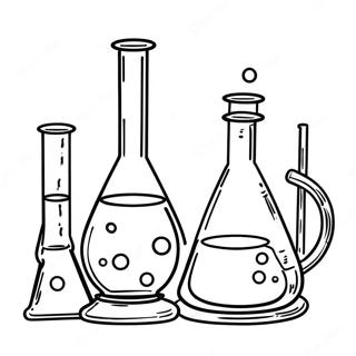 Scheikunde Lab Kleurplaat | Scheikunde kleurplaat