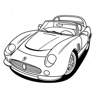 Rode Ferrari Sportwagen Kleurplaat | Ferrari kleurplaat