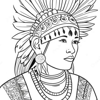 Ojibwe Kleurplaat | Ojibwe kleurplaat