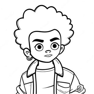 Huey Freeman Boondocks Kleurplaat | Boondocks kleurplaat
