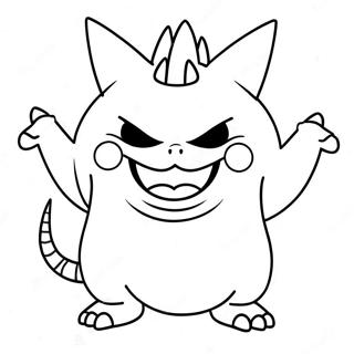 Gengar Kleurplaat | Gengar kleurplaat