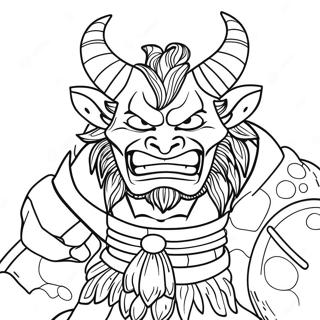 Oni Kleurplaat | Oni kleurplaat
