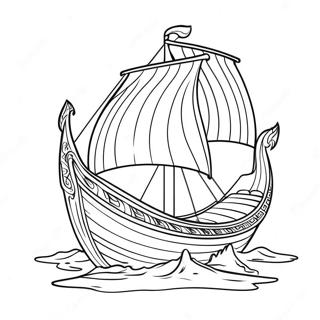 Viking Schip Varen Kleurplaat | Viking kleurplaat