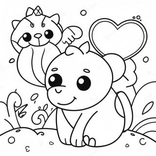 Kleurige Britto Dieren Kleurplaat | Britto kleurplaat
