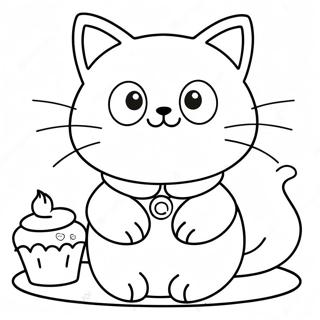 Chococat Kleurplaat | Chococat kleurplaat