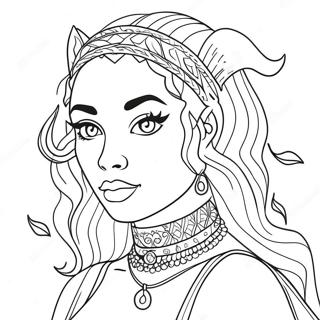 Doja Cat Kleurplaat | Doja Cat kleurplaat