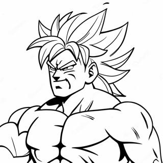 Broly Super Saiyan Kleurplaat | Broly kleurplaat