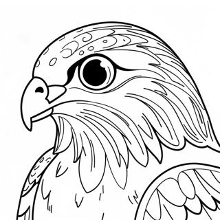 Valk Kleurplaat | Falcon kleurplaat