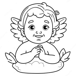 Cherub Kleurplaat | Cherub kleurplaat