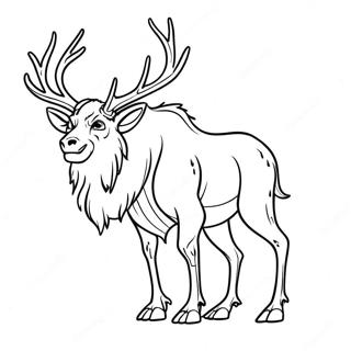 Wendigo Kleurplaat | Wendigo kleurplaat