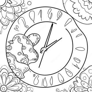 Leuke Aftel Timer Kleurplaat | Aftelling kleurplaat