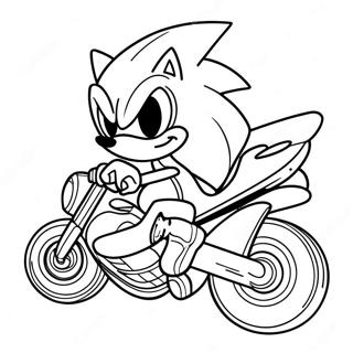 Sonic Riders Kleurplaat | Sonic Riders kleurplaat