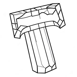Minecraft Schep Kleurplaat | Minecraft Schep kleurplaat