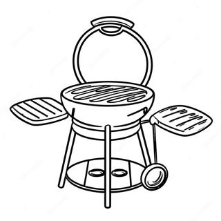Grill Kleurplaat | Grill kleurplaat