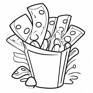 Kleurplaat van Chips | Chips kleurplaat