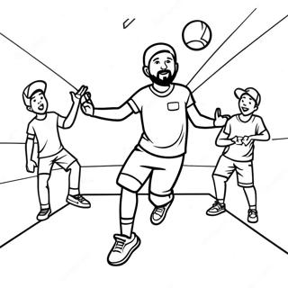 Dude Perfect Trick Shot Kleurplaat | Dude Perfect kleurplaat