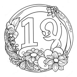 Nummer 13 Kleurplaat | Nummer 13 kleurplaat