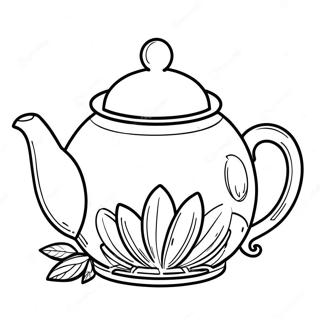 Theepot Kleurplaat | Theepot kleurplaat