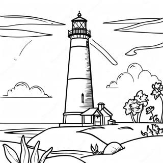 OBX Vuurtoren Kleurplaat | OBX kleurplaat