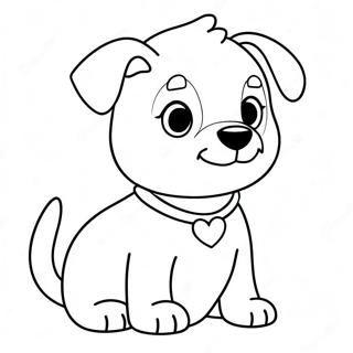 Kleurplaat van een schattige Shiloh-hond | Shiloh kleurplaat