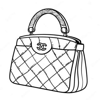 Chanel Handtas Kleurplaat | Chanel kleurplaat