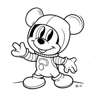 Mickey Mouse Clubhuis Ruimte Avontuur Kleurplaten