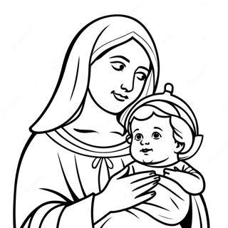 Maria en Jozef Kleurplaten
