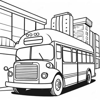 Stadsbus Kleurplaat | Stadsbus kleurplaat