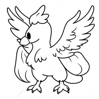 Moltres Kleurplaat | Moltres kleurplaat