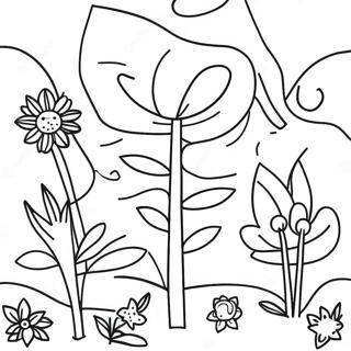 Klee's Kleurige Tuin Kleurplaat | Klei kleurplaat