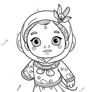 Schattig Aish Personage Kleurplaat | Aish kleurplaat