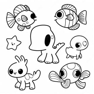 Kleurige Flippy Dieren Kleurplaat | Flippy kleurplaat