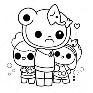 Kleurplaat van Tokidoki-personages | Tokidoki kleurplaat